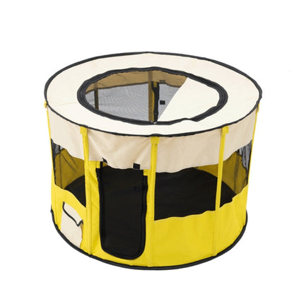 Pet Tent Dog Breeding Chamber Cat Delivery Room, Specification: Extra Large 55x110cm(Yellow)-garmade.com