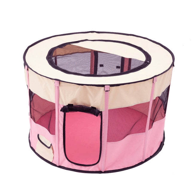 Pet Tent Dog Breeding Chamber Cat Delivery Room, Specification: Extra Large 55x110cm(Pink)-garmade.com