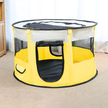 Pet Tent Dog Breeding Chamber Cat Delivery Room, Specification: Large 90x55cm(Yellow)-garmade.com
