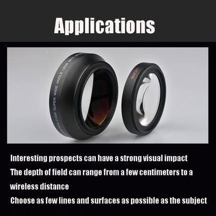 67mm 0.43X Super Wide Angle Fisheye Lens with Macro Lens for Canon-garmade.com