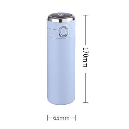 Smart Temperature Measurement Digital Display Stainless Steel Vacuum Flask Cup, Capacity:300ml(Pink)-garmade.com