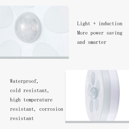 Intelligent Human Body Induction LED Night Light Control Bedroom Bedside Table Lamp, Style:Rechargeable(White Light )-garmade.com