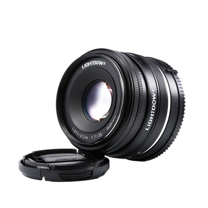 LIGHTDOW 35mm F1.7 E-Mount Manual Fixed Focus Lens for Sony-garmade.com