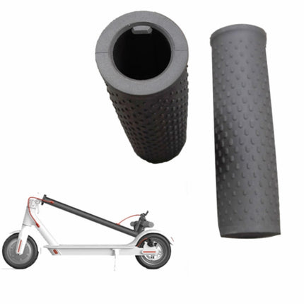 A Pair For Xiaomi Electric Scooter Silicone Car Handles Replace Non-slip Car Handles, Size:One Size(Black)-garmade.com
