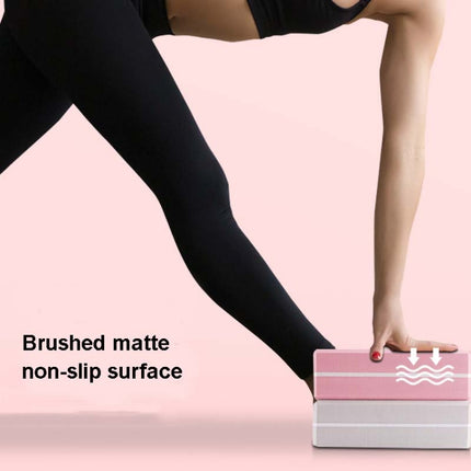 Two-color High-Density EVA Weighted Yoga Bricks Yoga Aids Dance Practice Bricks(Light Grey)-garmade.com