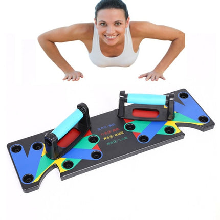 9 Kinds Of Function Push-Up Stand Home Chest and Arm Muscle Trainner I-shaped Small Board Fitness Body Equipment-garmade.com
