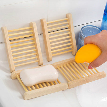 10 PCS Wooden Soap Holder Simple Drying Soap Holder Soap Box-garmade.com