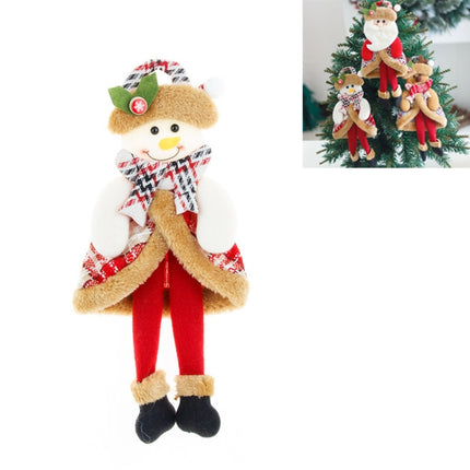 3 PCS Christmas Cartoon Doll Decoration Pendant(Snowman)-garmade.com