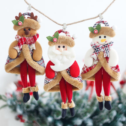 3 PCS Christmas Cartoon Doll Decoration Pendant( Fawn)-garmade.com