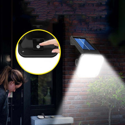 54 COB Solar Wall Light Outdoor Waterproof Human Body Induction Garden Lamp Street Light-garmade.com