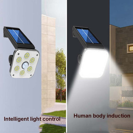 54 COB Solar Wall Light Outdoor Waterproof Human Body Induction Garden Lamp Street Light-garmade.com