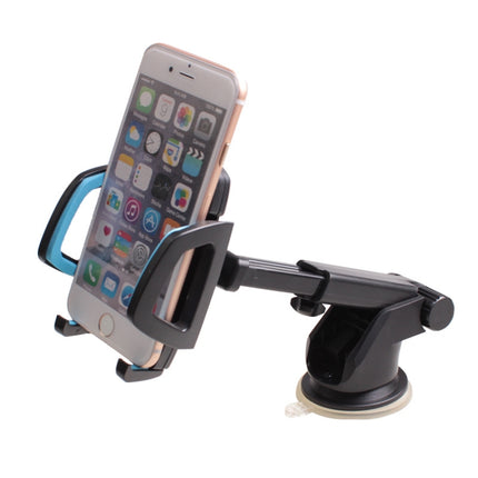 Car Phone Holder Car Air Outlet Mobile Phone Holder Suction Cup Navigation Instrument Panel General, Style:2 in 1(Blue)-garmade.com