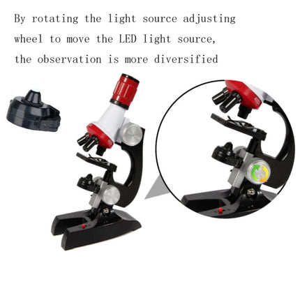 Children Microscope Set Simulation Science Experiment 1200 Times Science & Education Supplies-garmade.com