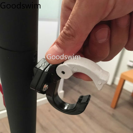 2 PCS Aluminium Alloy Hanging Bag Hook Claw for Xiaomi Mijia M365 Electric Scooter Motorcycle Accessories(Black)-garmade.com