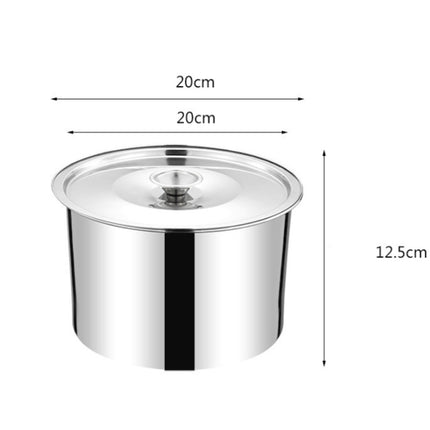 Stainless Steel Pot Rack Single Alcohol Dry Pot Skewers Shabu-Shabu, Style:Without Cover-garmade.com