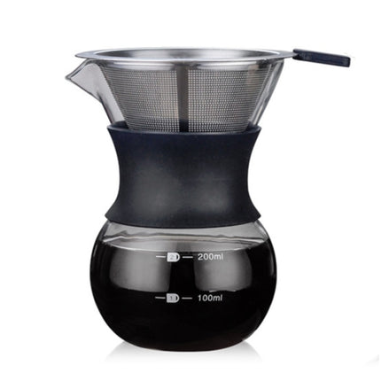 High Temperature Resistant Coffee Maker, Capacity:200ml, Style:With Strainer-garmade.com