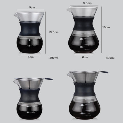 High Temperature Resistant Coffee Maker, Capacity:200ml, Style:Without Strainer-garmade.com