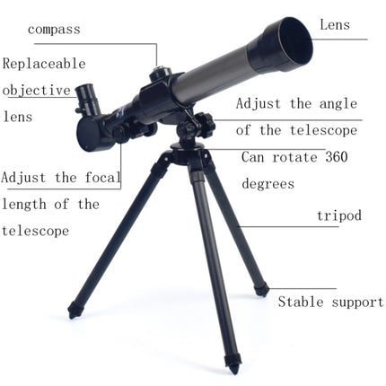 Children Single-Tube Small Astronomical Telescope High-Power High-Definition Science Education Toys-garmade.com