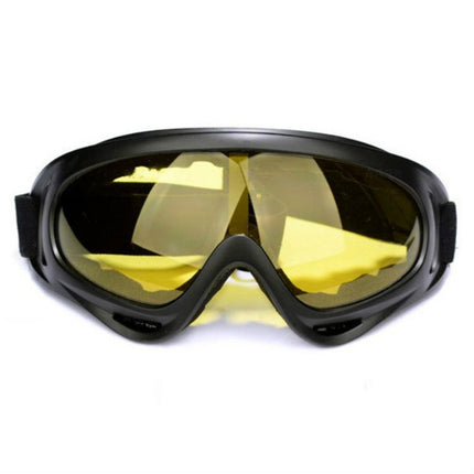 Windproof UV Resistant Ski Goggles Multi-functional Outdoor Sport Goggles(Yellow Lens)-garmade.com