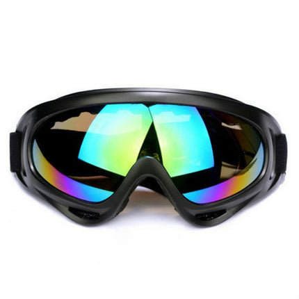 Windproof UV Resistant Ski Goggles Multi-functional Outdoor Sport Goggles(Colorful Lens)-garmade.com