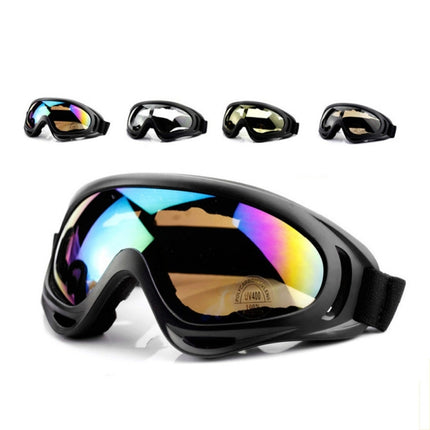 Windproof UV Resistant Ski Goggles Multi-functional Outdoor Sport Goggles(Colorful Lens)-garmade.com