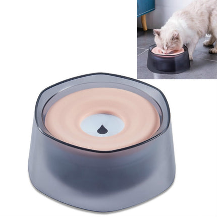 Pet Buoyancy Drinking Bowl Splash-Proof Water for Dogs and Cats Drinking Water Bowl(Pink)-garmade.com