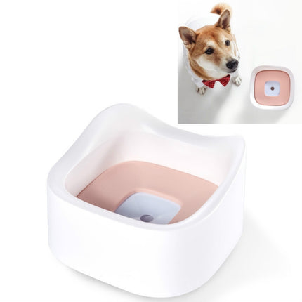 Pet Floating Drinking Bowl Without Wet Mouth Bowl Splash-Proof Drinking Bowl Pet Drinker(Cherry Blossom Powder)-garmade.com