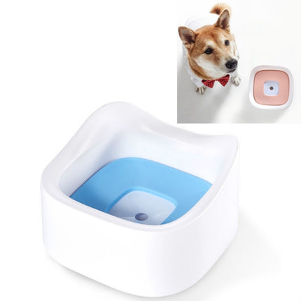 Pet Floating Drinking Bowl Without Wet Mouth Bowl Splash-Proof Drinking Bowl Pet Drinker(Blue)-garmade.com