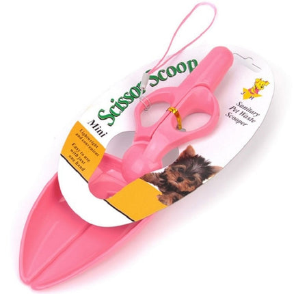 4 PCS Dog Cat Pit Picker Pet Manure Picker Scissor Type Poop Shovel Pet Cleaning Products(Pink)-garmade.com