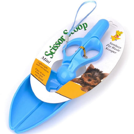 4 PCS Dog Cat Pit Picker Pet Manure Picker Scissor Type Poop Shovel Pet Cleaning Products(Blue)-garmade.com