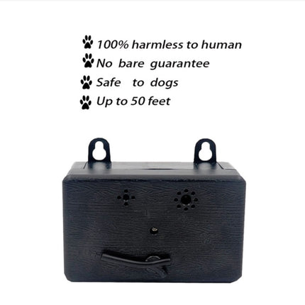 Ultrasonic Dog Repeller Pet Automatic Bark Stopper Dog Training Supplies, Specification: CSB20 (Rechargeable)(Black)-garmade.com