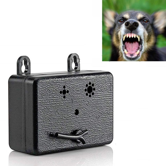 Ultrasonic Dog Repeller Pet Automatic Bark Stopper Dog Training Supplies, Specification: CSB19 (Battery Type)(Black)-garmade.com