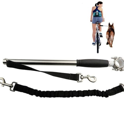 Bicycle Pet Traction Rope Leash with Spring Retractable-garmade.com