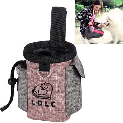 Pet Training Waist Bag Outdoor Multifunctional Snack Bag Pet Supplies(Light Pink)-garmade.com