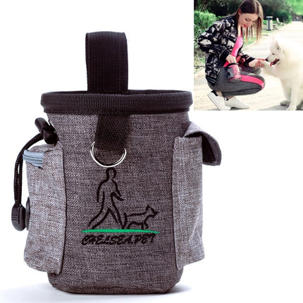 Pet Training Waist Bag Outdoor Multifunctional Snack Bag Pet Supplies(Grey)-garmade.com