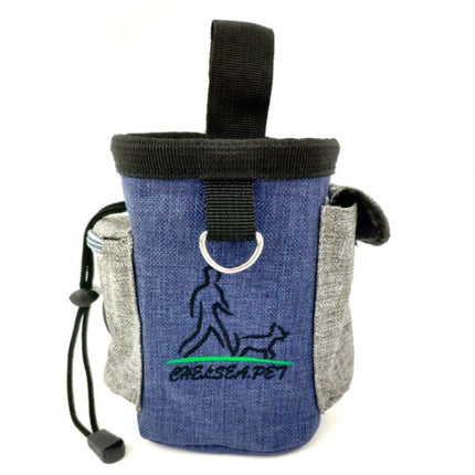 Pet Training Waist Bag Outdoor Multifunctional Snack Bag Pet Supplies(Denim Blue)-garmade.com