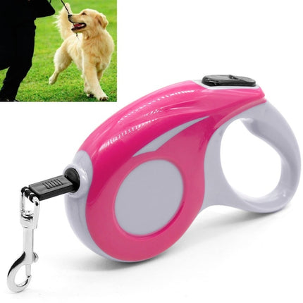 Automatic Pet Traction Device Household Dog Walking Retractable Traction Rope, Length:3m(Pink)-garmade.com