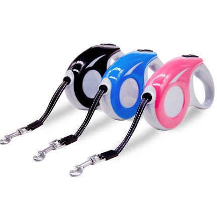 Automatic Pet Traction Device Household Dog Walking Retractable Traction Rope, Length:3m(Pink)-garmade.com