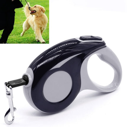 Automatic Pet Traction Device Household Dog Walking Retractable Traction Rope, Length:5m(Black)-garmade.com