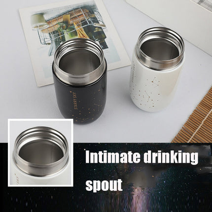 Portable Children Mini Cute Vacuum Flask Star Pocket Water Cup(Star Black)-garmade.com