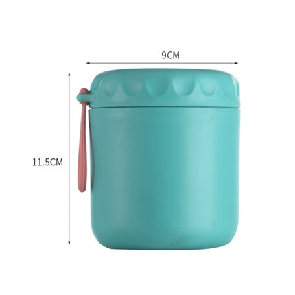 Stainless Steel Soup Cup Soup Pot Lunch Box Portable Thermos Cup(Green)-garmade.com