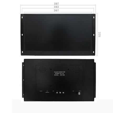 ZGYNK HB1303Q Embedded Industrial Capacitive Touch Display, US Plug, Size: 15.6 inch, Style:Resistor-garmade.com