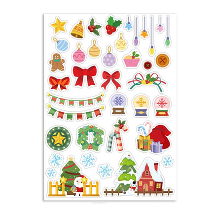 1 Set Christmas Cartoon Illustration Kids Toy Stickers, Size: 148x210mm(P-3)-garmade.com