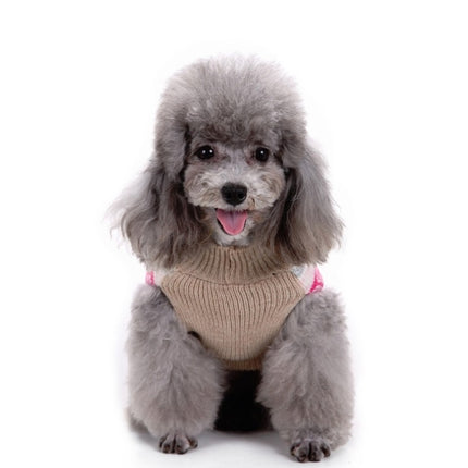 Autumn Winter Pet Clothes Christmas Snowflake Knitted Pattern Sweater, Size: XXS(Blue)-garmade.com