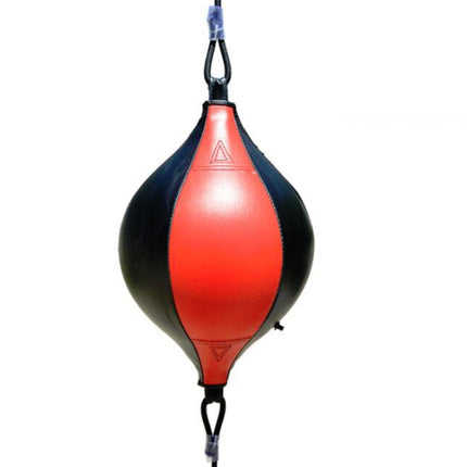 Boxing Speed Ball Fitness Vent Ball Adult Hanging Free Punching Bag(Drawstring Red & Black)-garmade.com