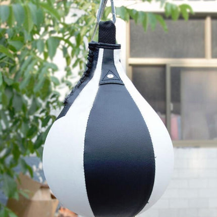 Boxing Speed Ball Fitness Vent Ball Adult Hanging Free Punching Bag(Pear Shape Black)-garmade.com