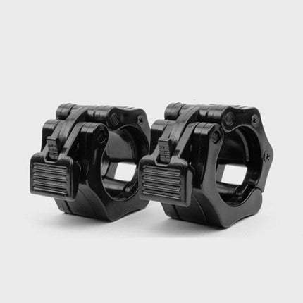 2 PCS Professional Barbell BuckleHead Quick Lock, Size:25mm(Black)-garmade.com