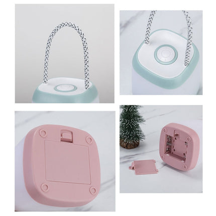 Portable Night Light Bedroom Baby Nursing Eye Protection Bedside Lamp, Style:Dry Battery(Pink)-garmade.com