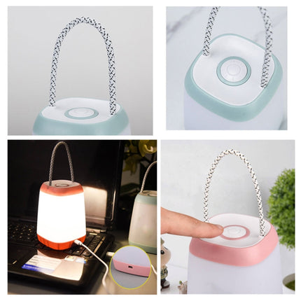 Portable Night Light Bedroom Baby Nursing Eye Protection Bedside Lamp, Style:USB Charging(Pink)-garmade.com