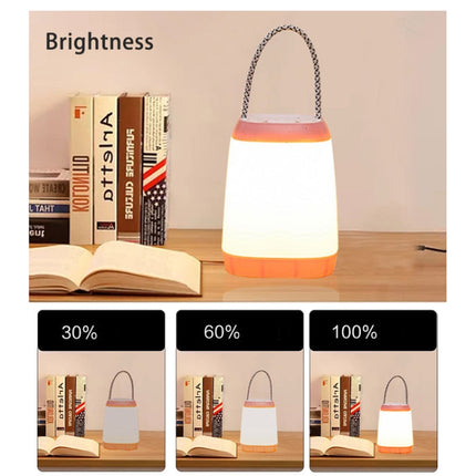 Portable Night Light Bedroom Baby Nursing Eye Protection Bedside Lamp, Style:USB Charging(Pink)-garmade.com